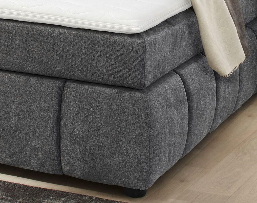 Jockenhöfer Gruppe Boxspringbett Cora, Wende-Bonell-Federkern-Matratze (H2/H3), PU-Schaum Topper