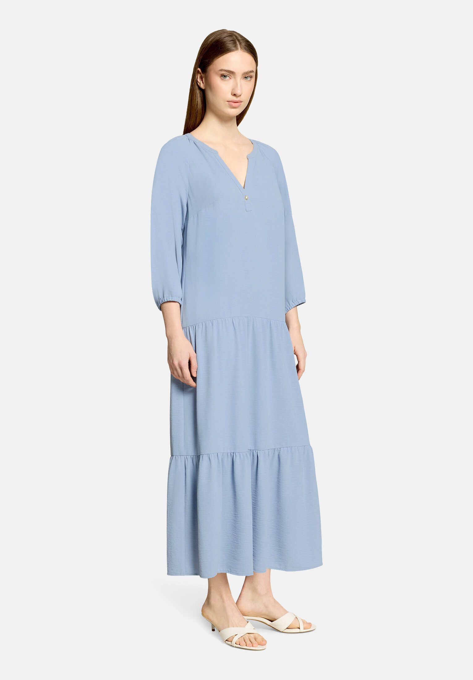 Cartoon Midikleid Damen mit 3/4 Arm