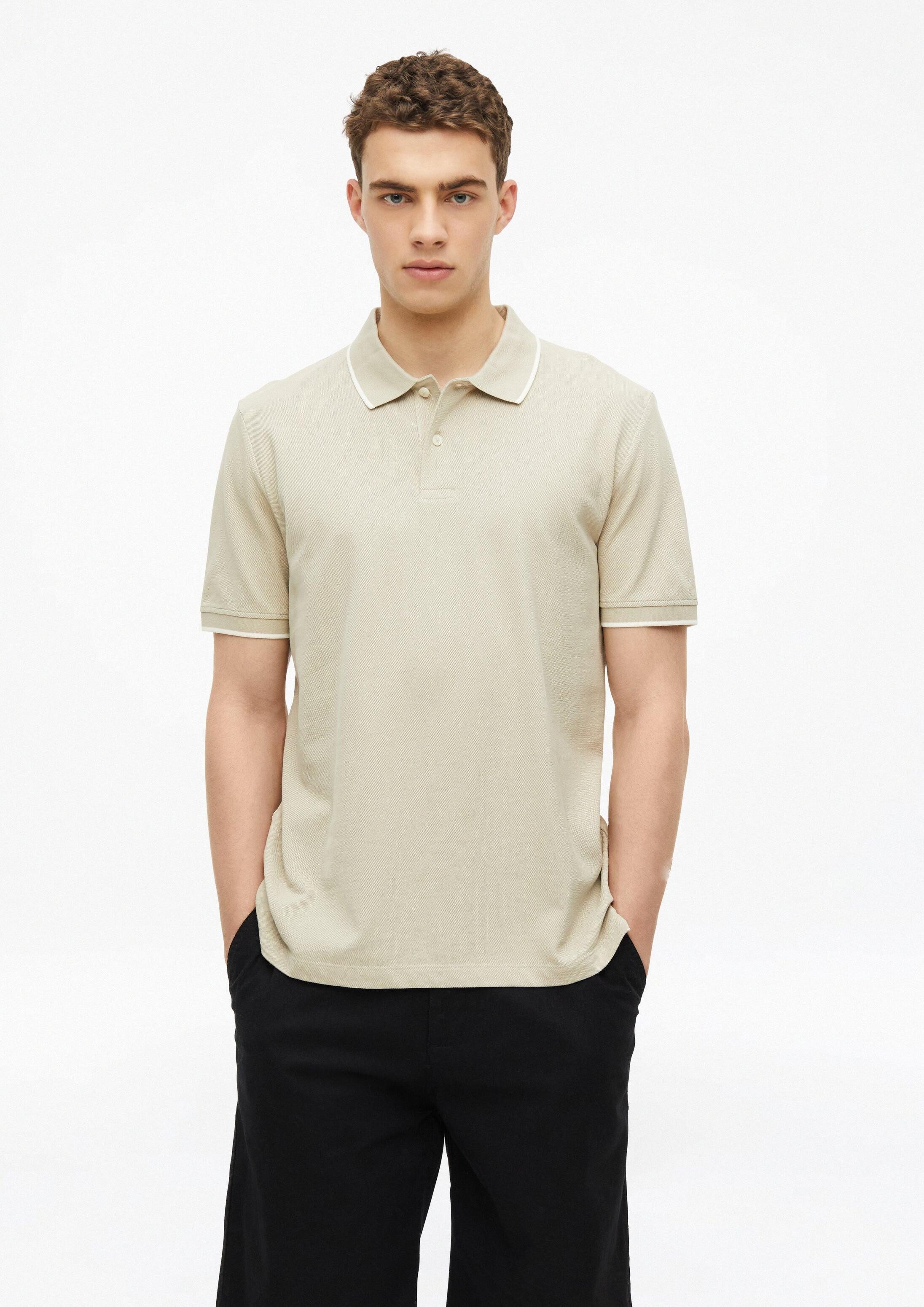 s.Oliver Kurzarmshirt Polo-Shirt Piqué-Poloshirt mit Kontrast-Details