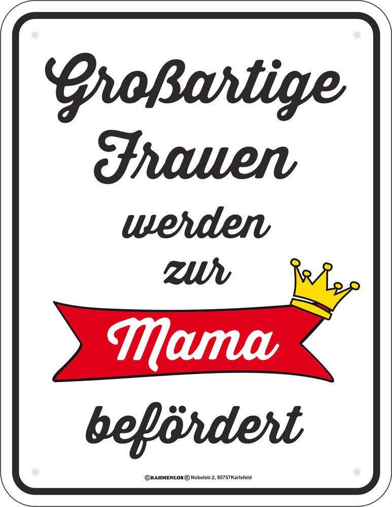 Metallschild Großartige Frauen - Fun-Schilder - Blechschild