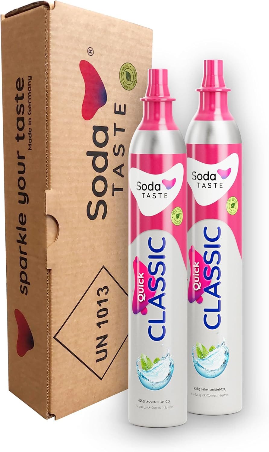 SodaTASTE CO₂-Zylinder CO₂-Zylinder Quick-Zylinder 2er-Pack - kaufen, 2x Quick CO2-Zylinder, biogenes CO2, bis 120L, Quick-Connect