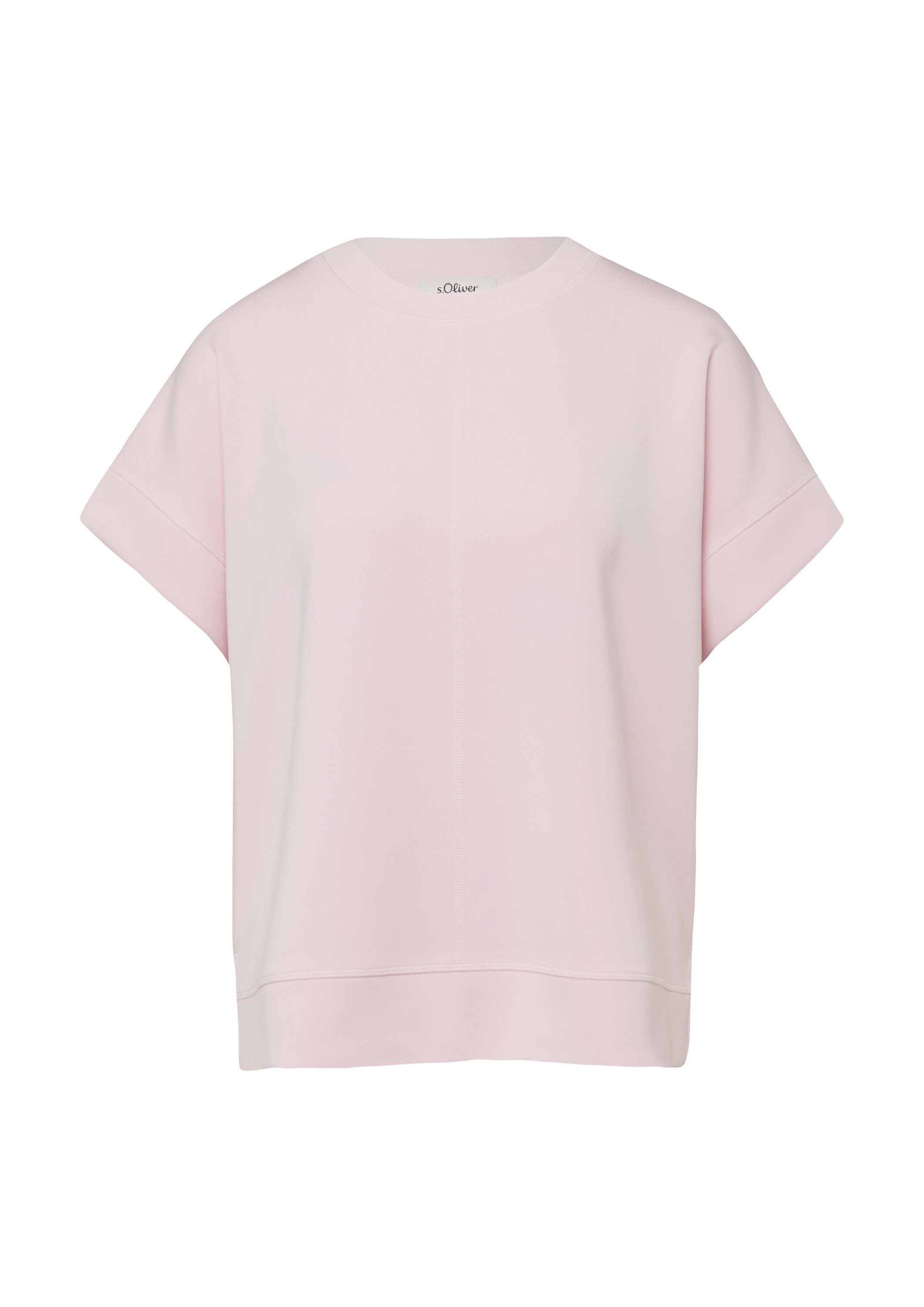 s.Oliver Sweatshirt Sweatshirt Oversize Sweatshirt aus Scuba