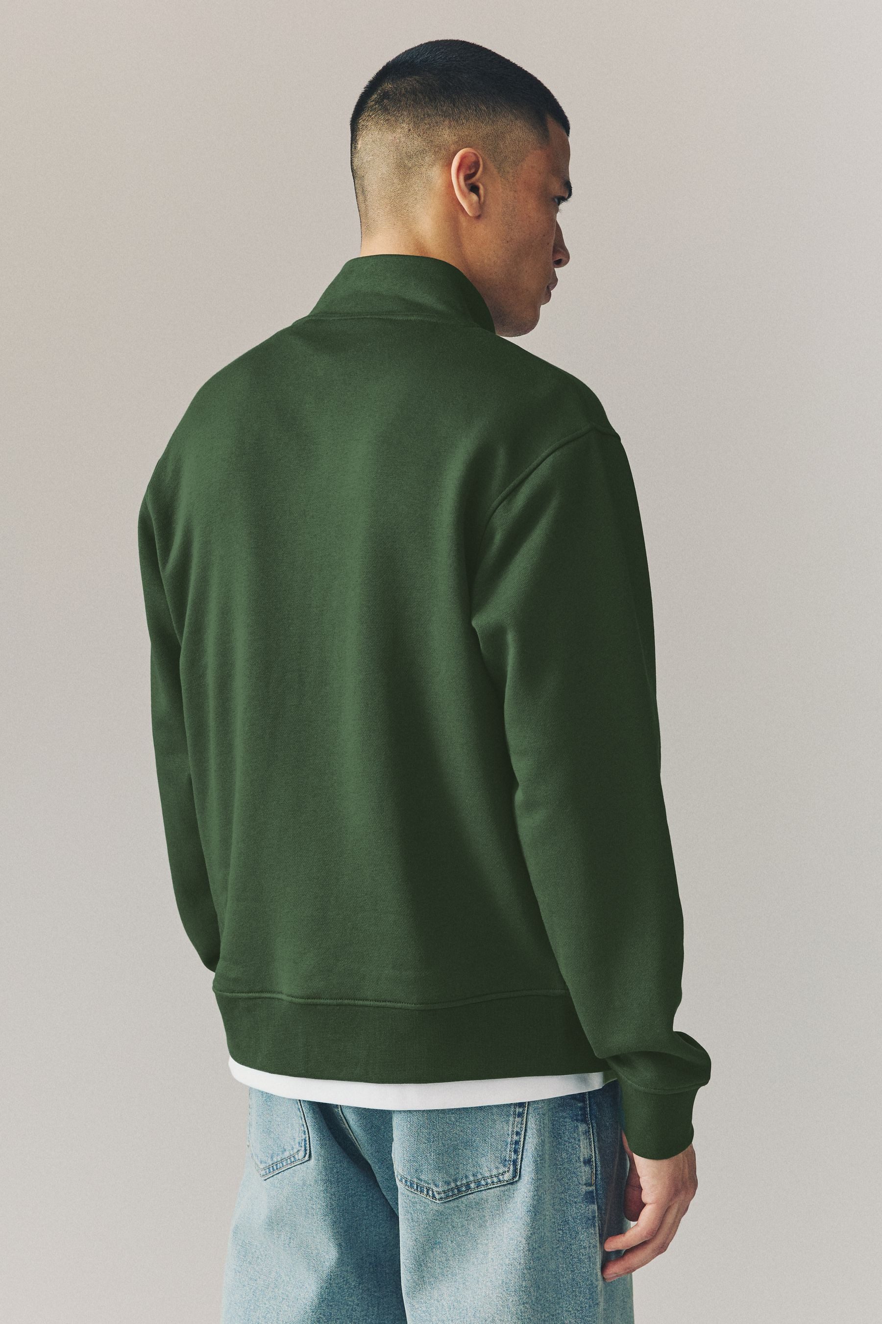 Next Sweater Sweatshirt mit Trichterkragen und 1/4-RV (1-tlg) günstig online kaufen