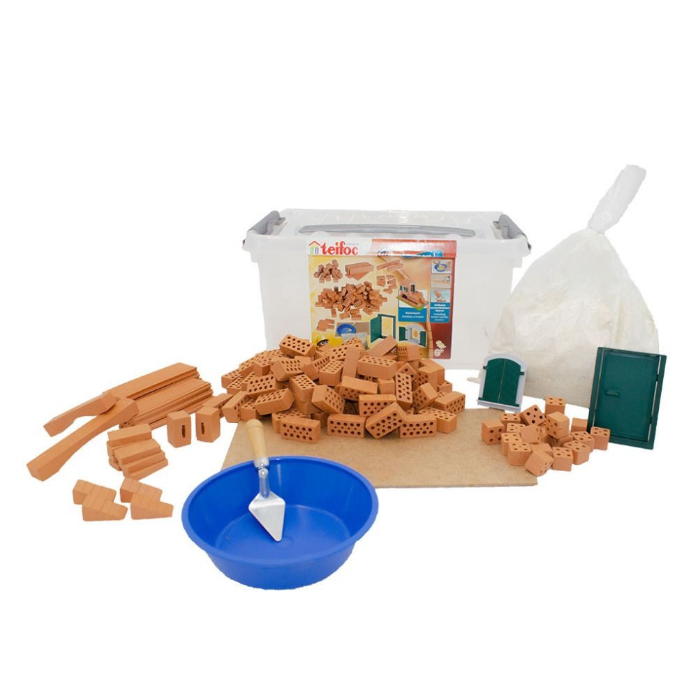 teifoc Kreativbox 1 Steinbaukasten, (Bastelset, 145 St., Bauset), "spiel gut" prämiert, Made in Germany