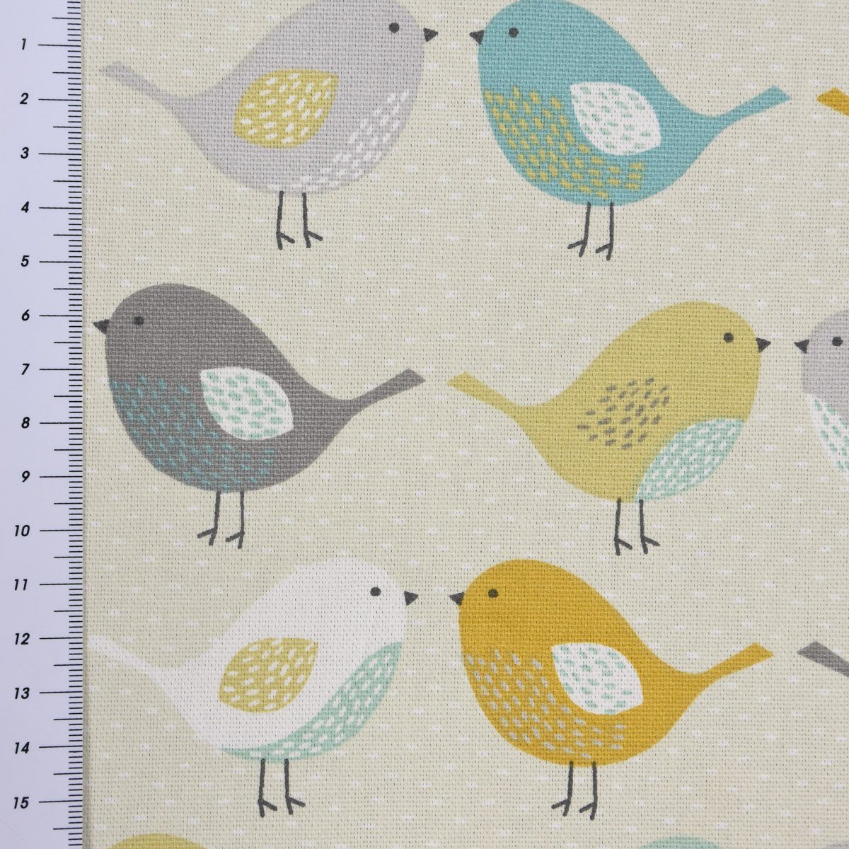 senf, Fryett`s handmade mint grau Vögel SCHÖNER LEBEN. beige SCHÖNER Birds LEBEN. Tischdecke Tischdecke