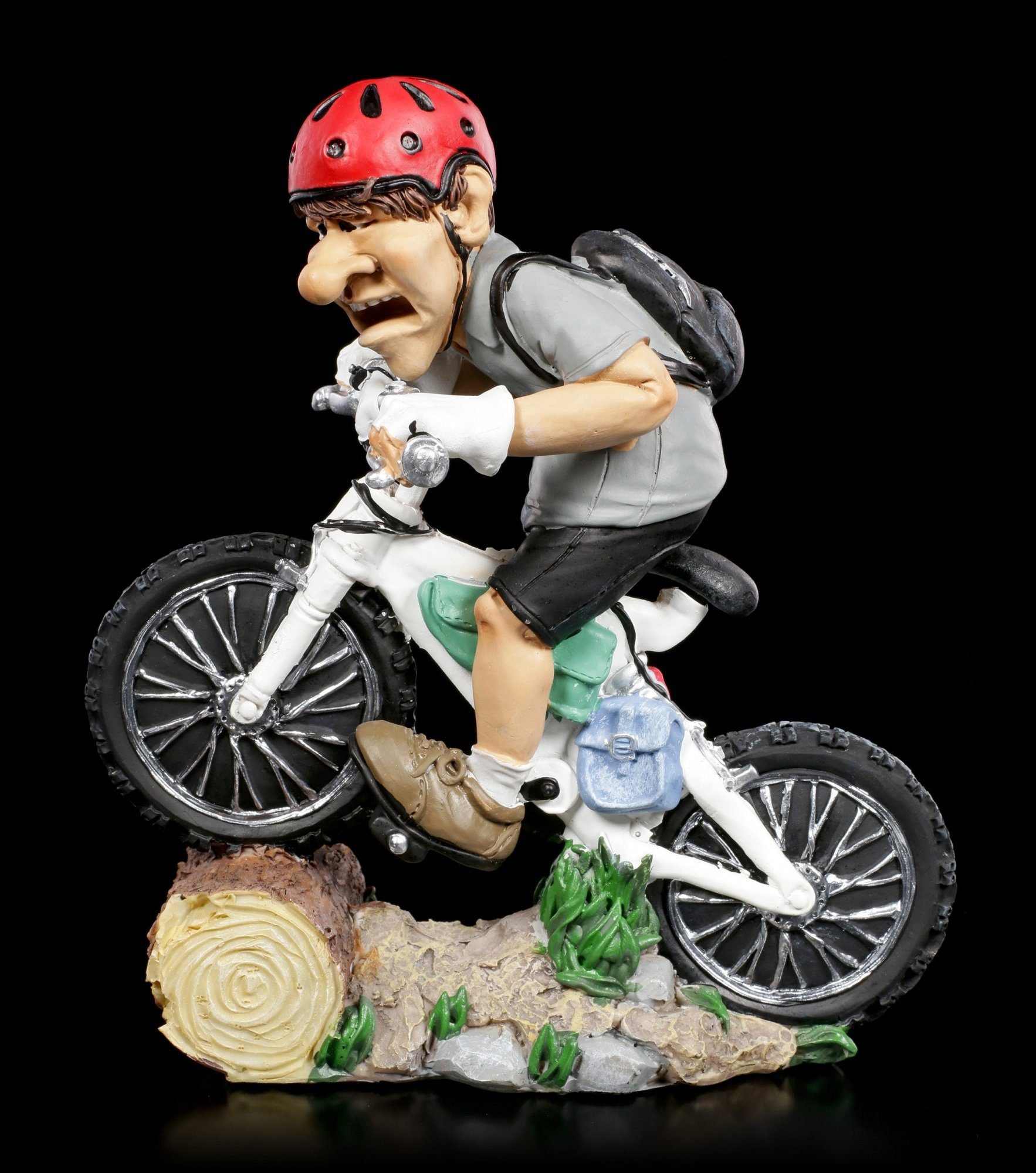 Dekofigur GmbH Shop Figur hochkonzentriert Mountainbiker Funny - - Dekofigur Figuren Sports