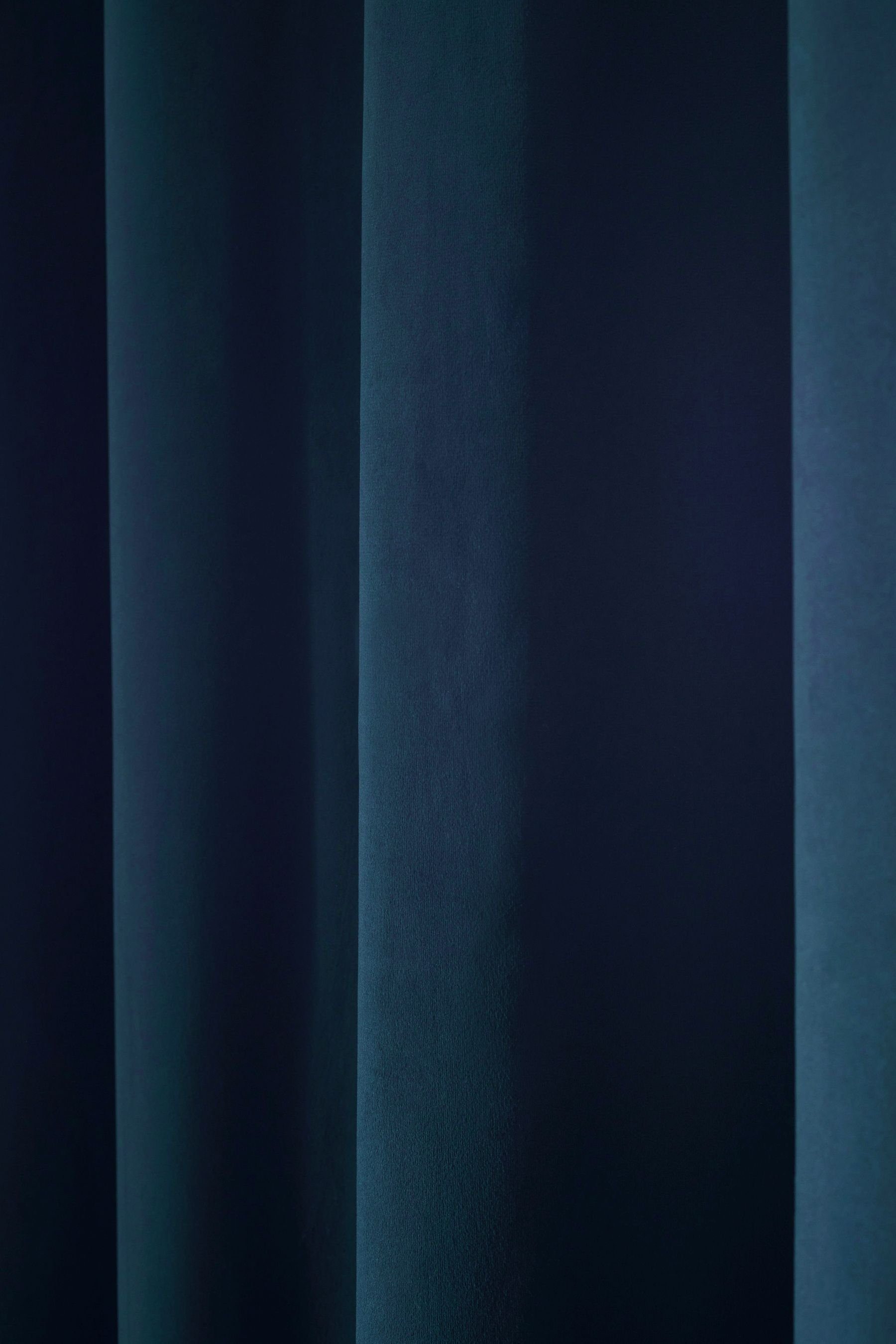 Vorhang aus St) Tür-Ösenvorhänge Navy Blue (1 Next, Mattsamt,