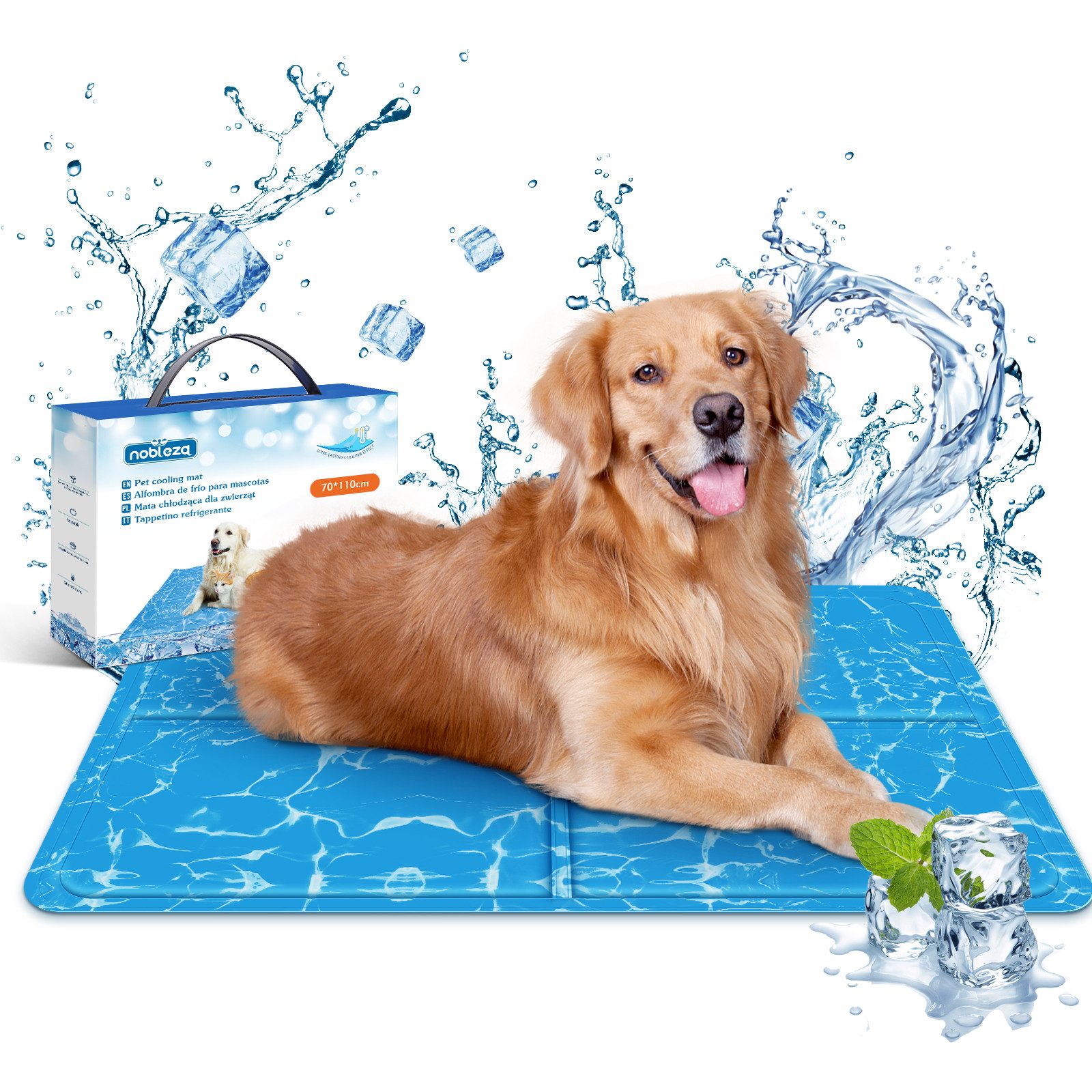 Hundematte Kühlmatte Hunde Kühlkissen Kühl Hundedecke Kaltgelpad