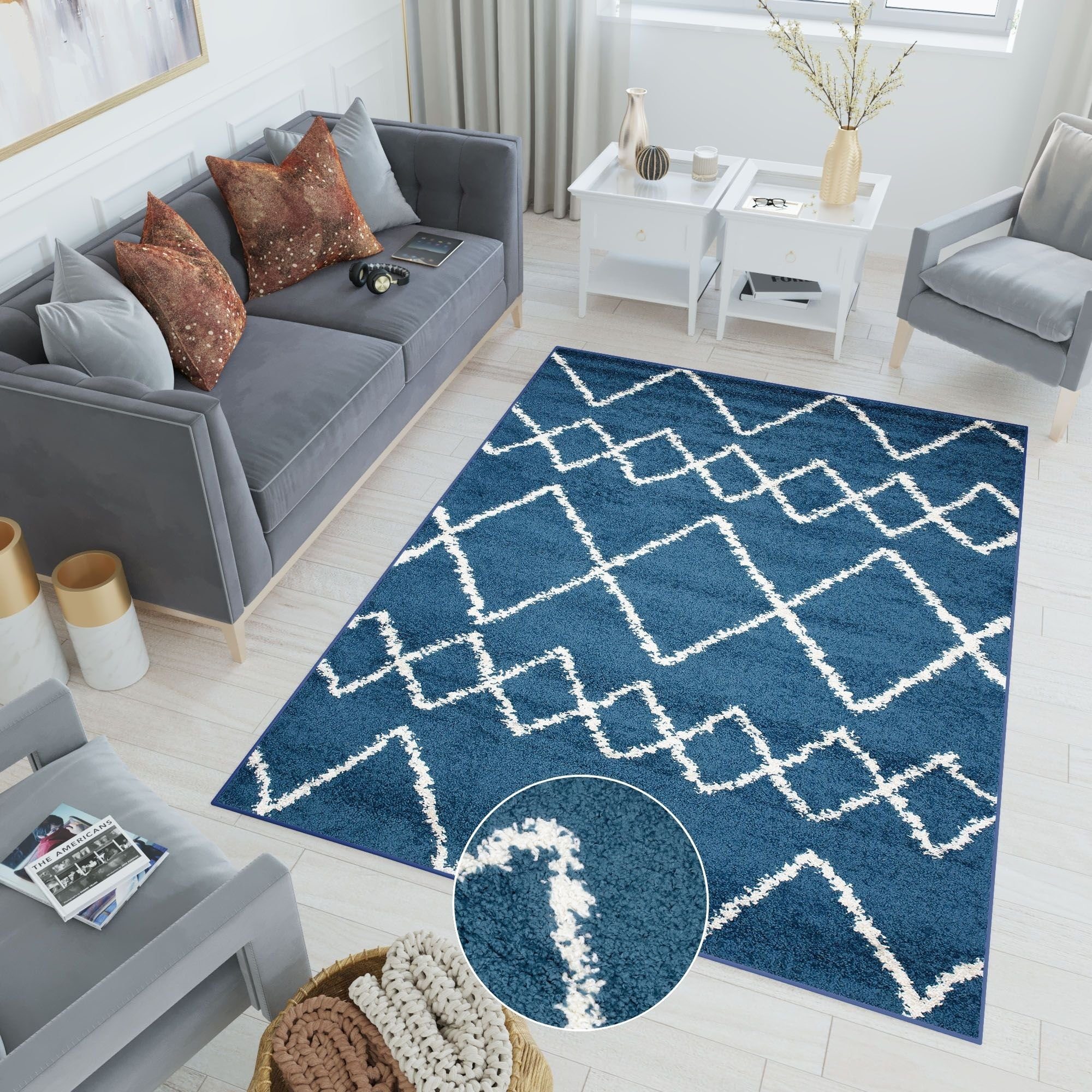 Tapiso Hochflor-Teppich DELHI, rechteckig, Höhe: 30 günstig online kaufen