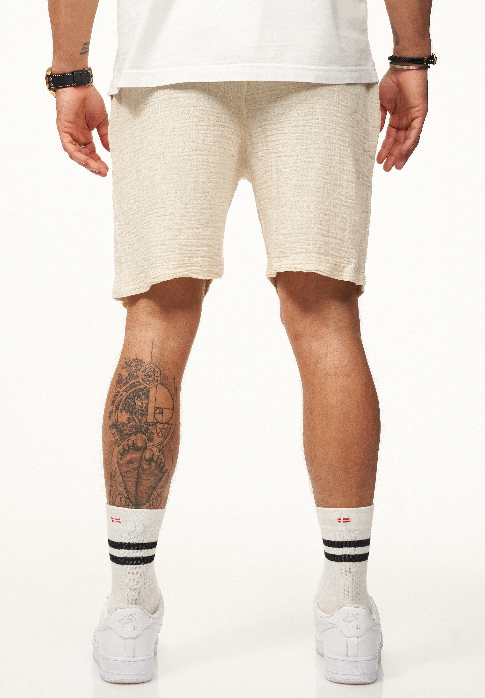 CARISMA Shorts für Herren als luftig leichte Sommershorts im Crinkle-Look Kurze Hose Shorts Bermuda Sweatshorts im Regular-Fit