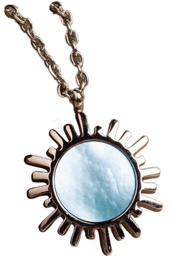 Holzkern Kette mit Anhänger Shade Halskette mit Sonnen Anhänger - Holzkern Modell: Jewelry