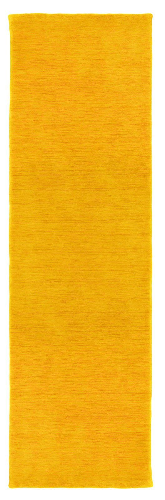 Wollteppich Loribaft Teppich handgewebt gold, rechteckig, Höhe: Kurzflor 8 morgenland, mm