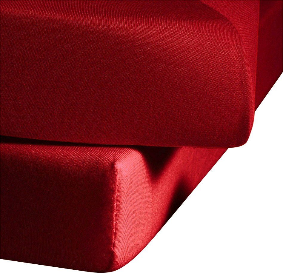 fleuresse Betttuch Colours, Mako-Satin, Gummizug: ohne, günstig online kaufen