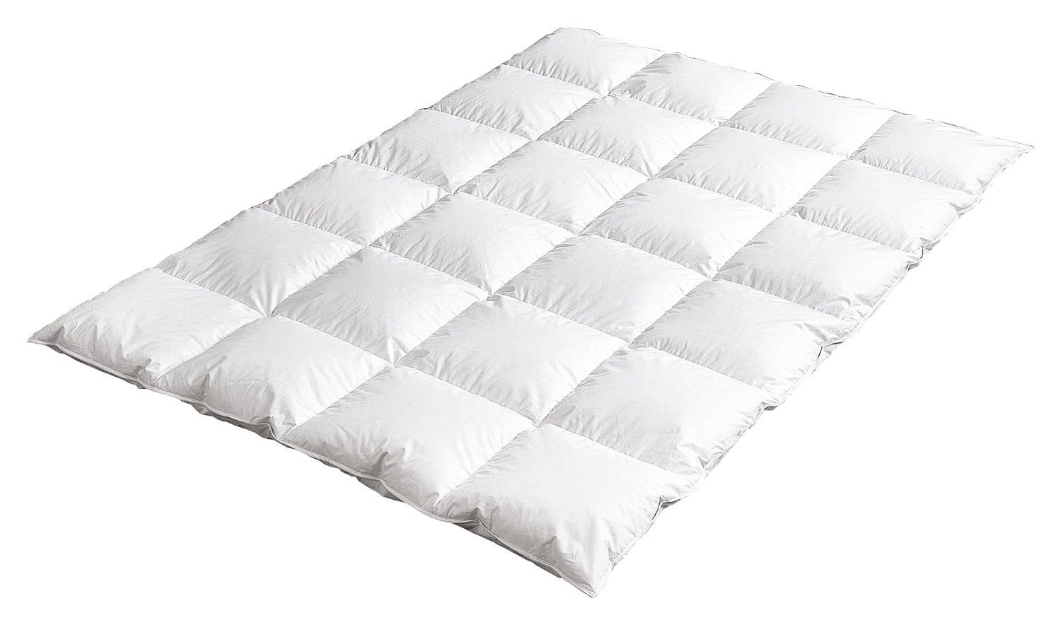 Bielefelder Bettfedern-Manufaktur Verse GmbH Baumwollbettdecke AMMERLAND, Kassettendecke, 135 cm x 200 cm, Füllung: Daunenfedern, Federn, Bezug: Baumwolle