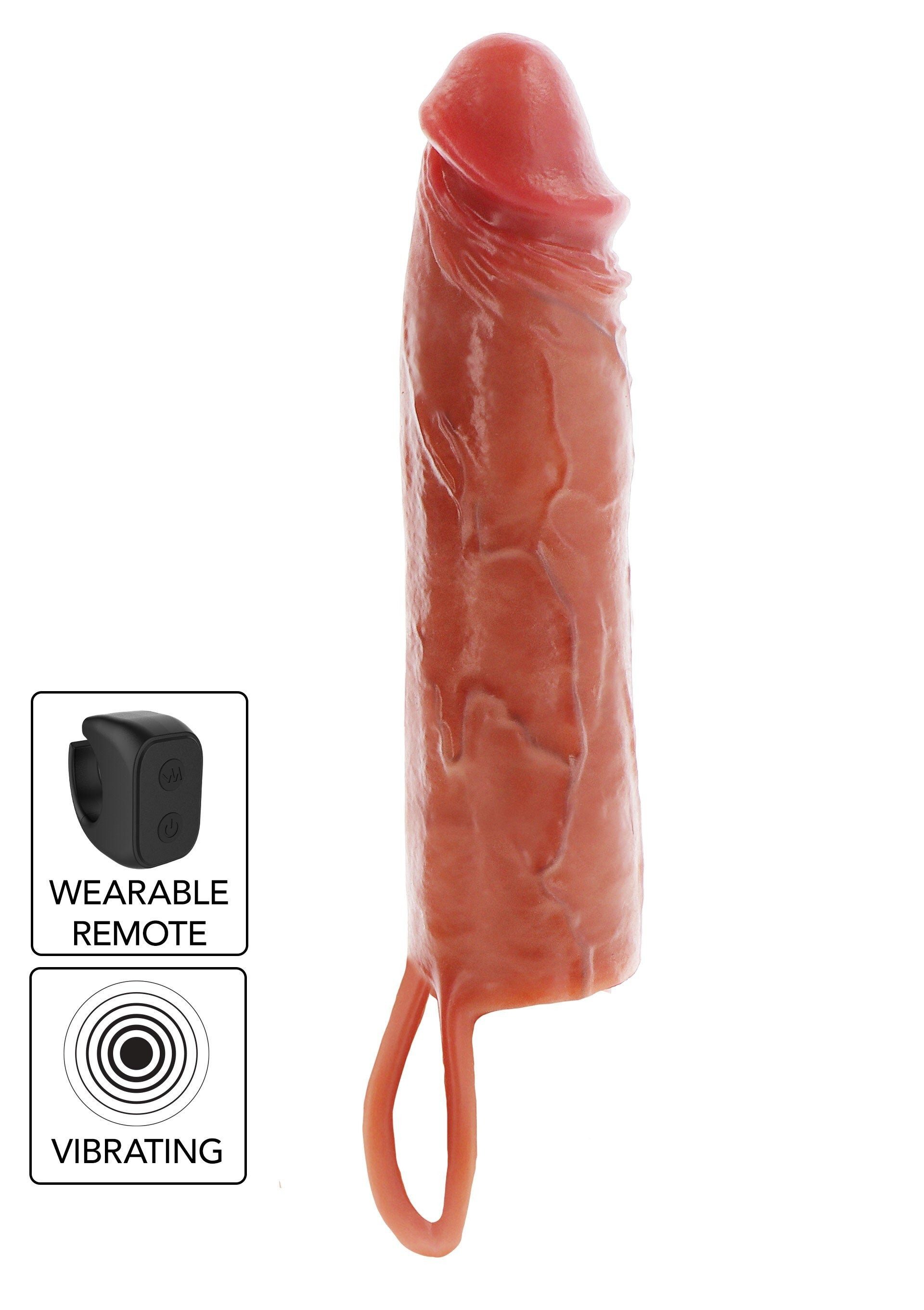 TOYJOY Massagegerät Vibrierende Penishülle aus Silikon