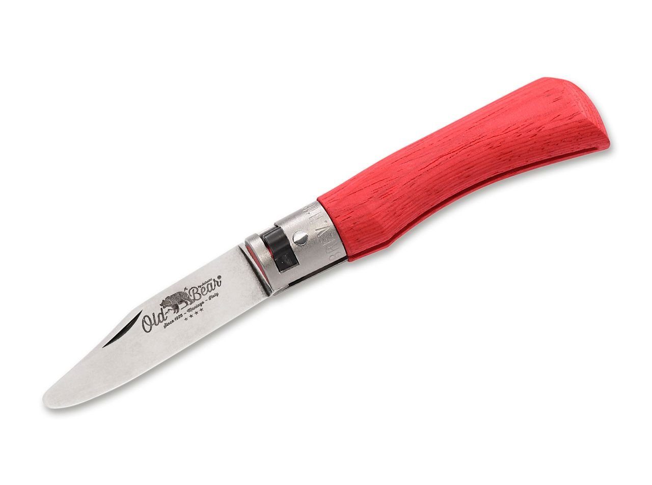 Old Bear Taschenmesser Kompaktes Kindertaschenmesser „Old Bear Baby XS“, (ideal zum spielerischen Lernen im Outdoor-Bereich), Old Bear Baby XS Red, Kindermesser