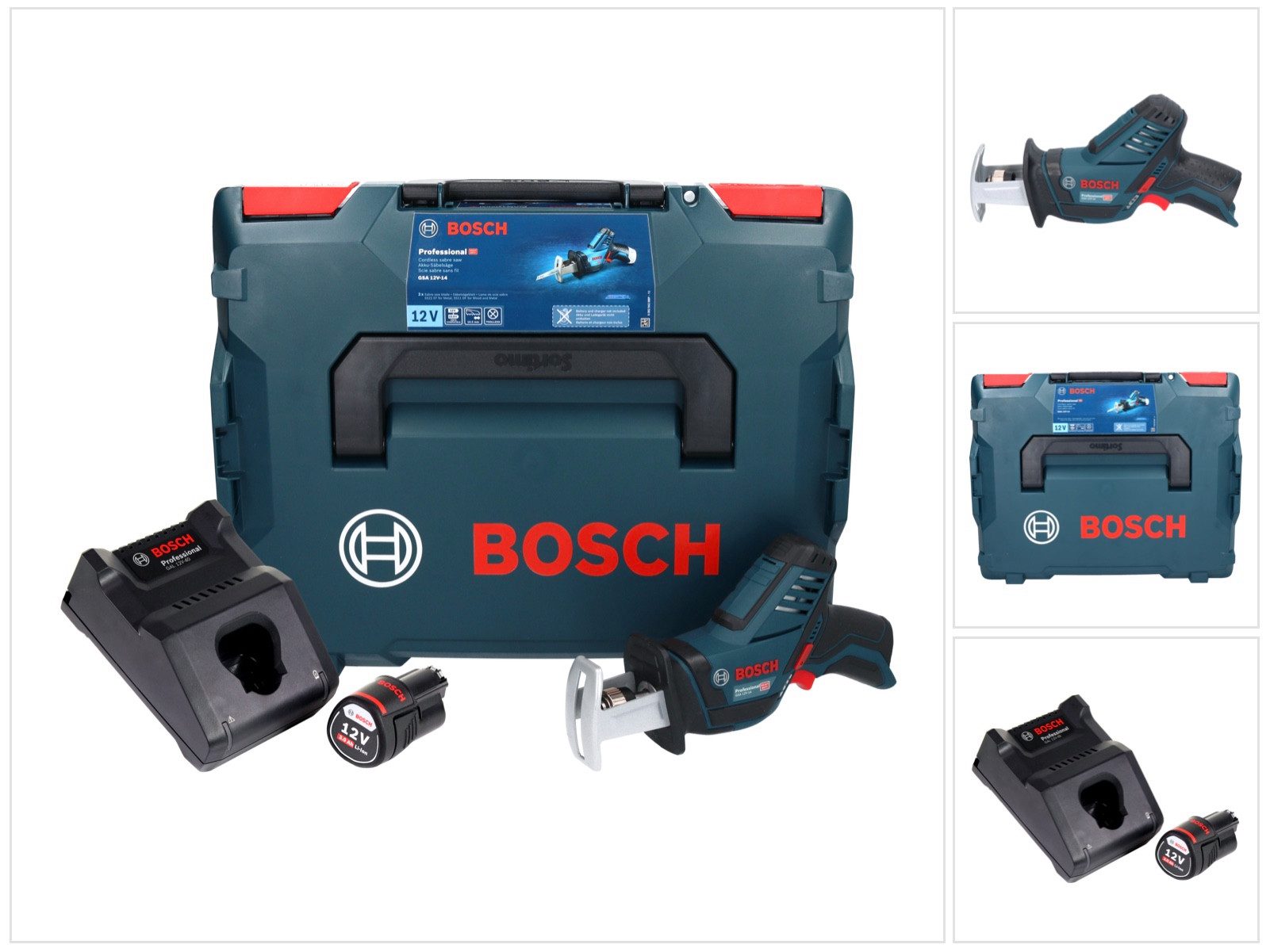 Bosch Professional Akku-Reciprosäge GSA 12V-14 Professional Akku Säbelsäge 12 V + 1x Akku 3,0 Ah