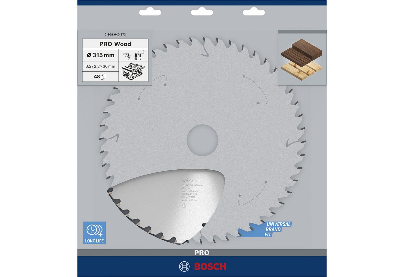 Thumbnail - Bosch Professional Sägeblatt Bosch Professional PRO Wood Kreissägeblatt, Ø