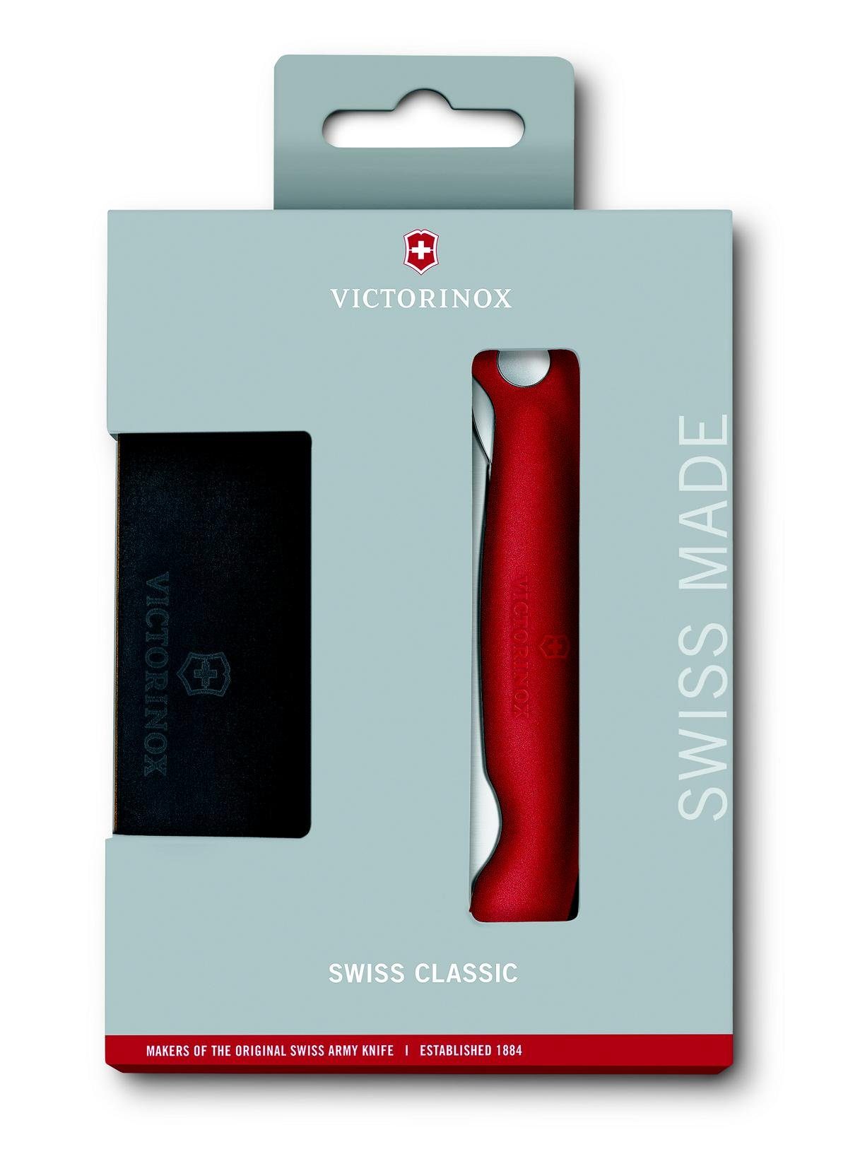 Swiss Taschenmesser rot 2-teilig, Victorinox Classic Schneidebrett-Set,