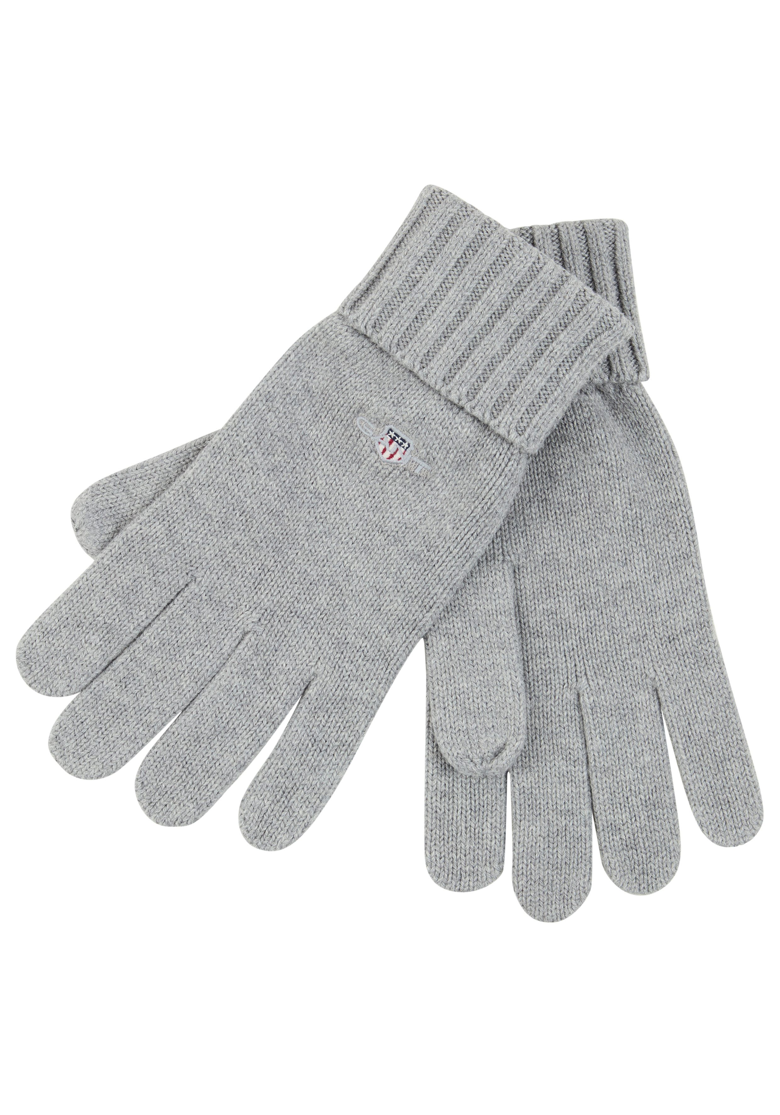 Gant Strickhandschuhe COTTON BLEND LOGO wärmend