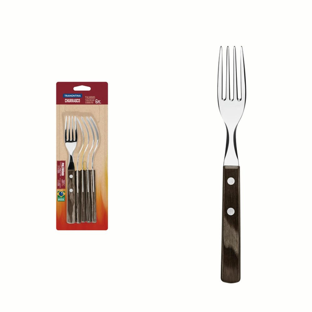 Tramontina Tafelgabel 6er Set Braun