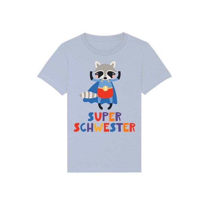 wat? Apparel Print-Shirt Waschbär Superschwester (1-tlg)