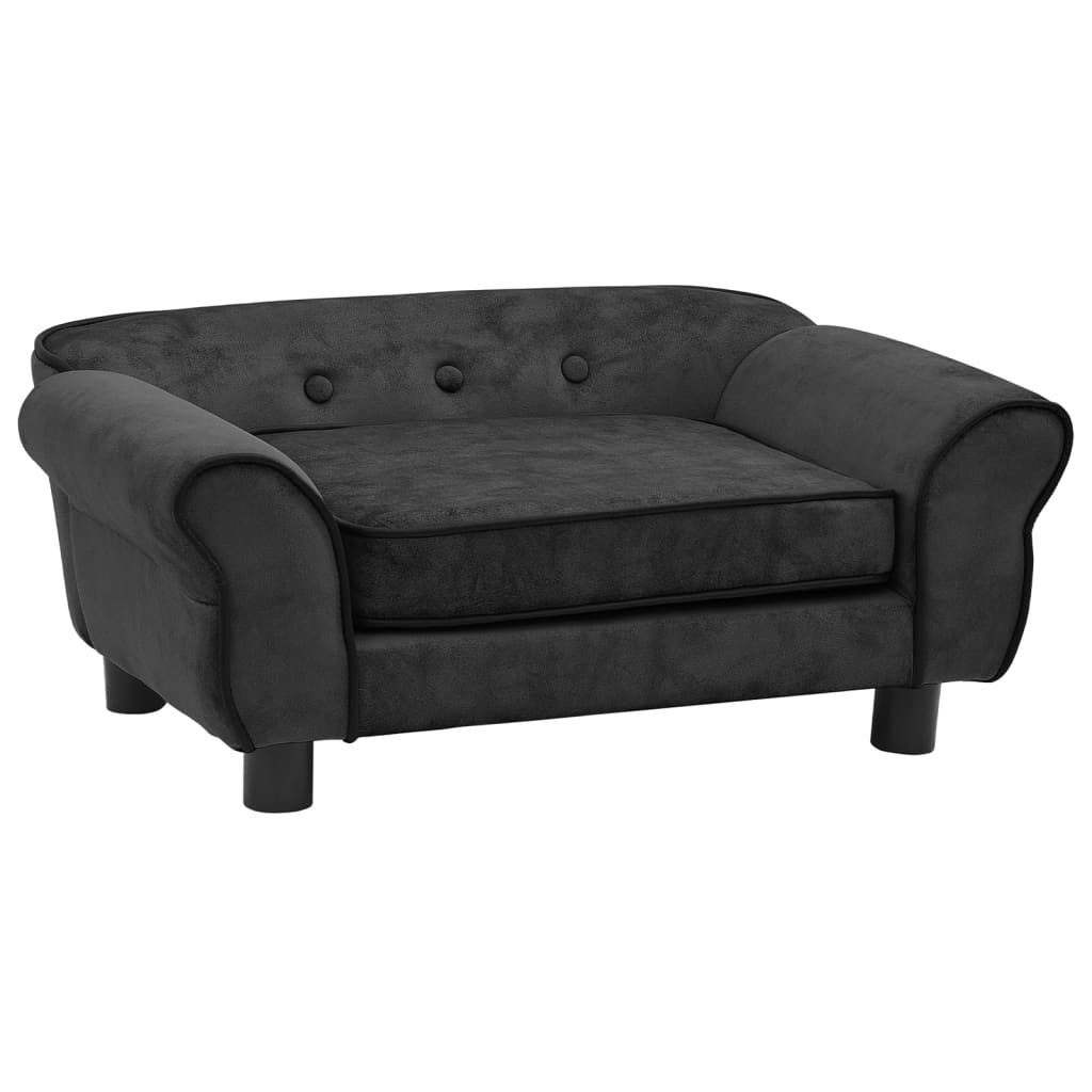 vidaXL Tierbett, Hundesofa Dunkelgrau 72x45x30 cm Plüsch