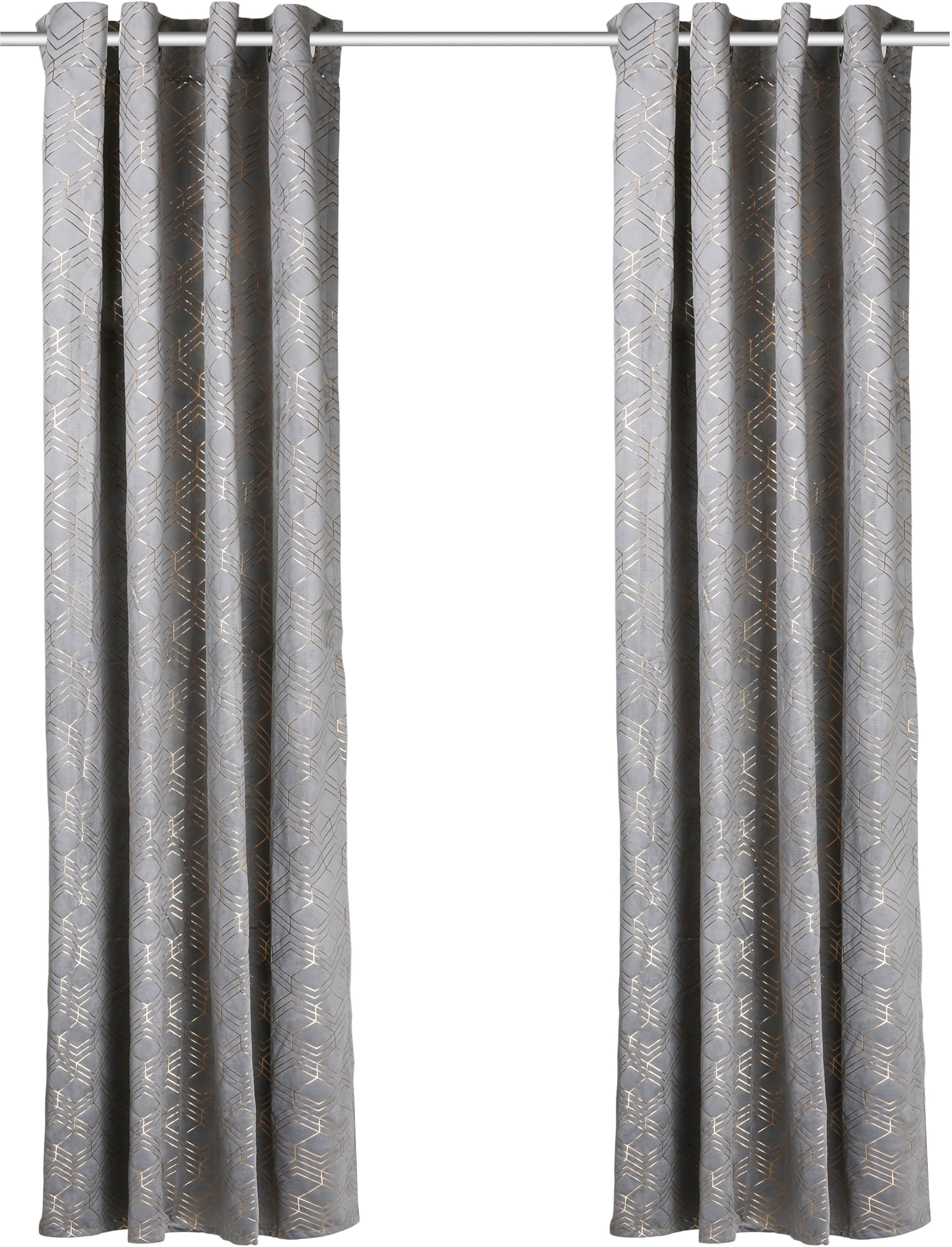 my home Vorhang Velvet Foil, Ösen günstig online kaufen