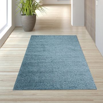 Teppich Naturteppich in Grau & Blau, TeppichHome24, rechteckig, Höhe: 5 mm