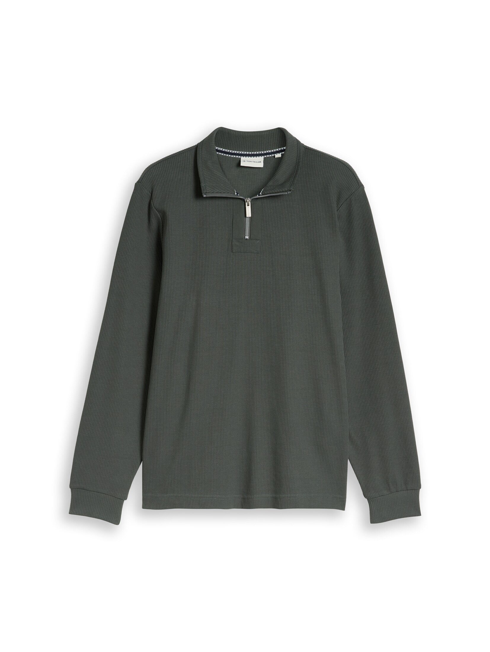 TOM TAILOR Sweatshirt Strick & Sweatshirts Troyer Sweatshirt aus Baumwolle