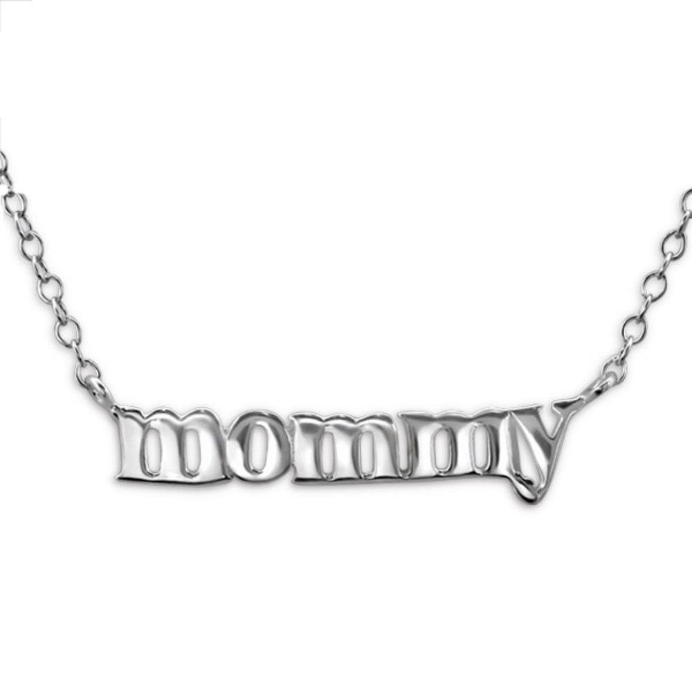 BUNGSA Ketten-Set Kette mommy 925 Necklace (1-tlg), Halskette Silber aus Damen