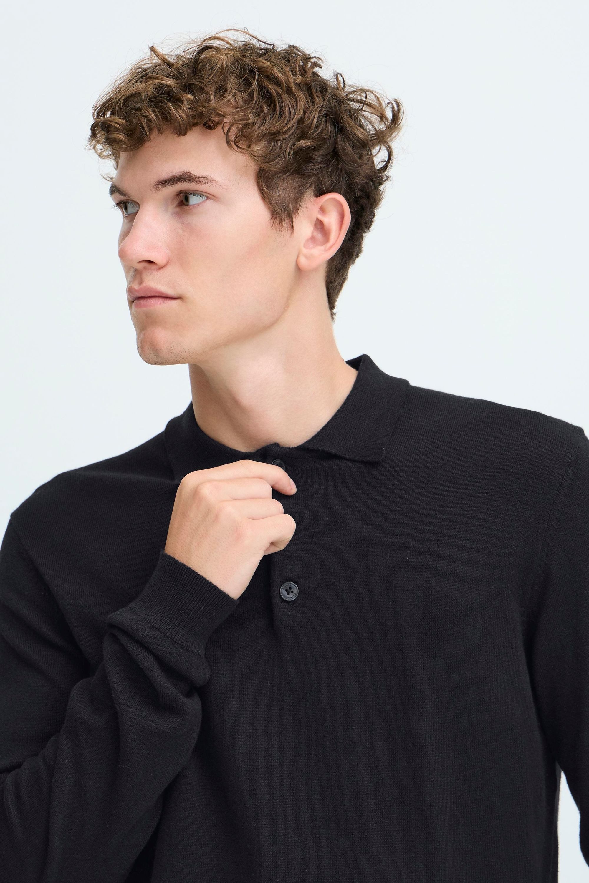 Casual Friday Strickpullover CFFrode Modisches Polo-Longsleeve