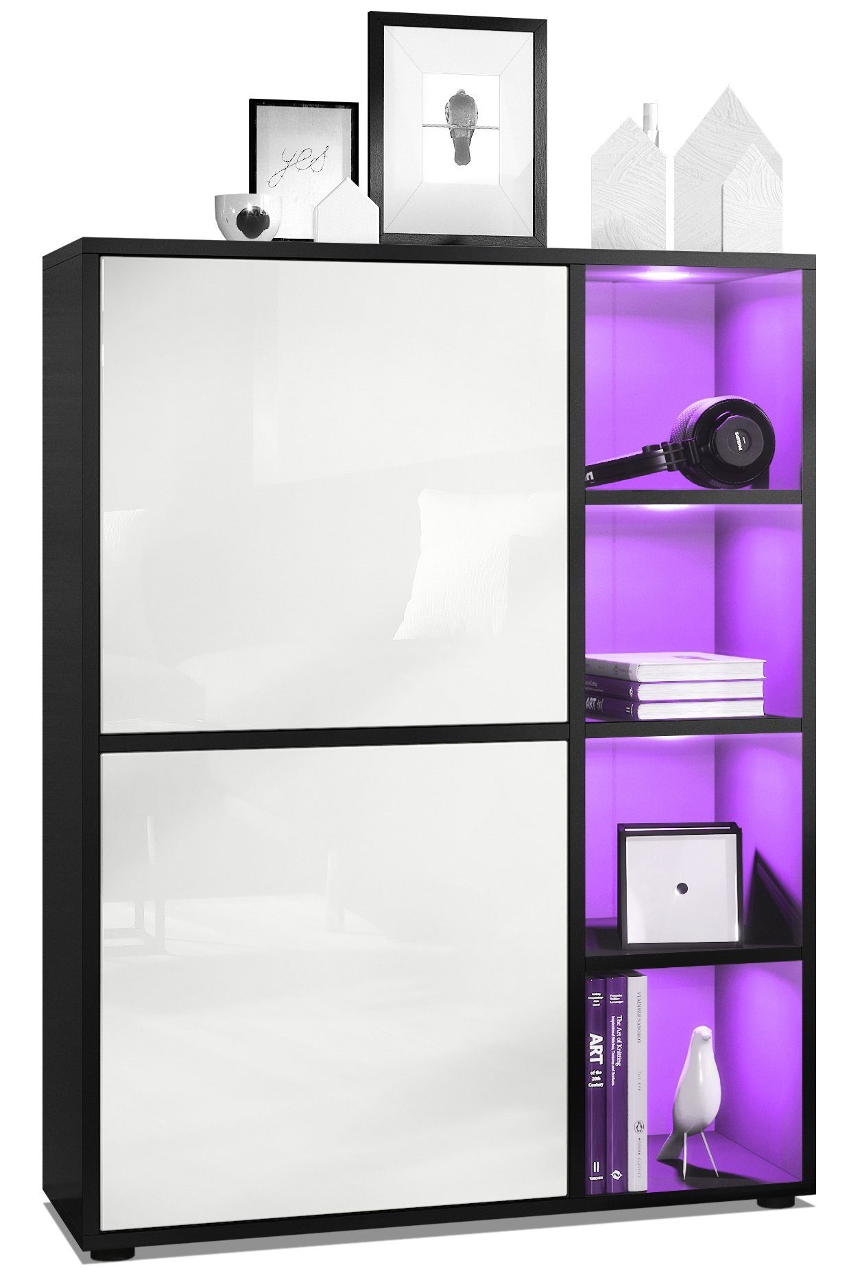 Vladon Highboard Cuba (Anrichte mit 2 günstig online kaufen