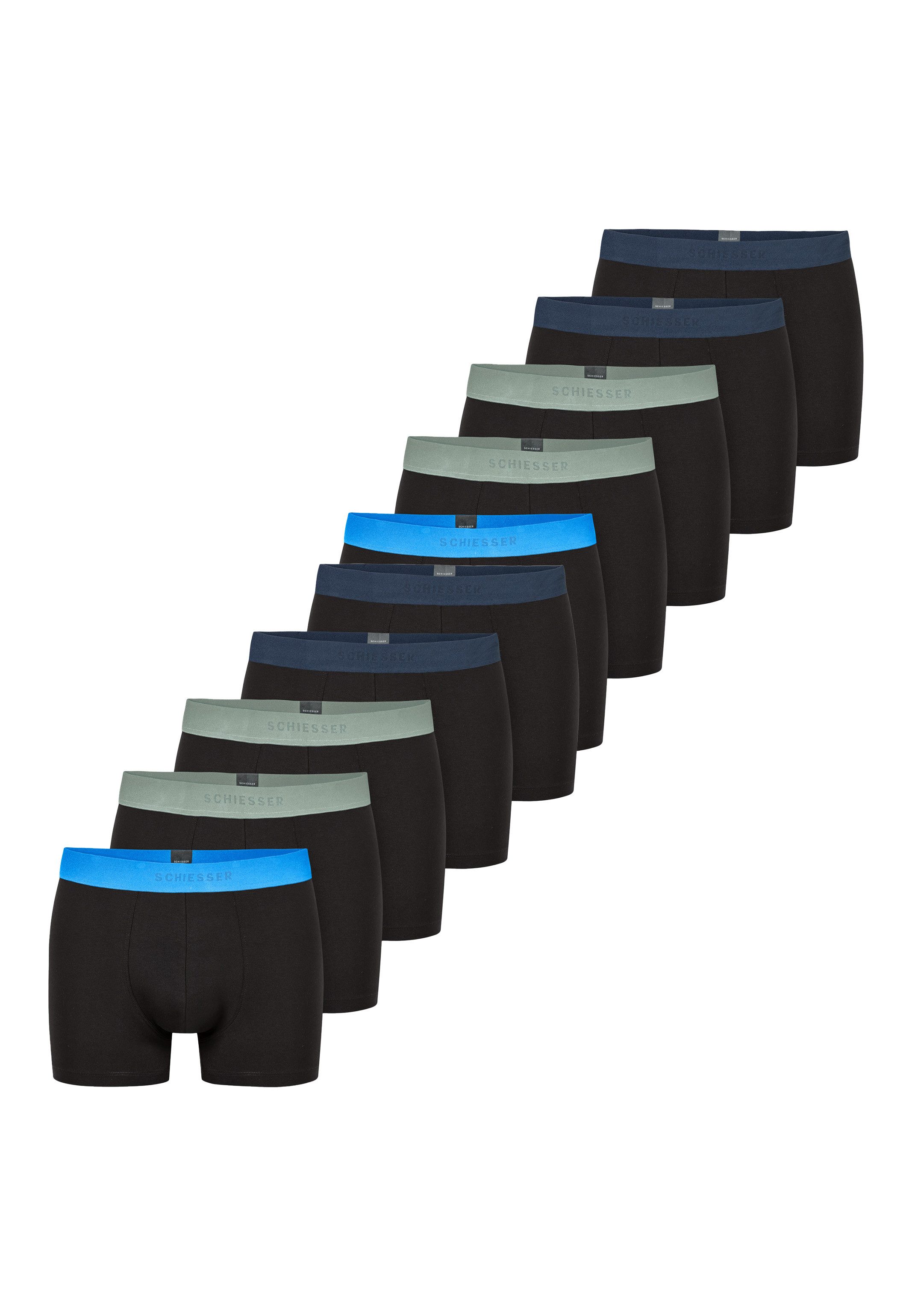 Schiesser Retro Boxer 10er Pack 95/5 Organic Cotton (Spar-Set) Retro Short günstig online kaufen