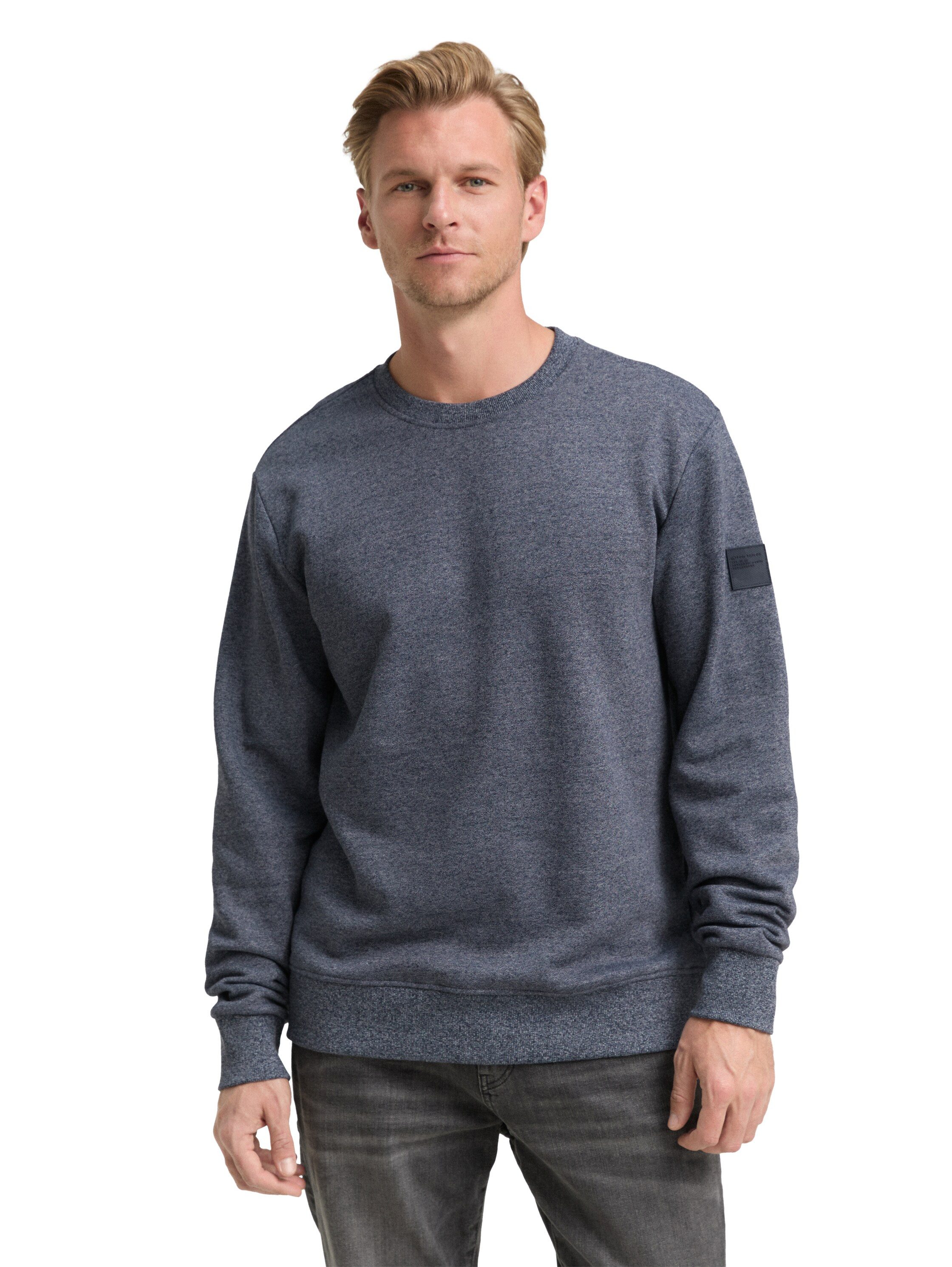 TOM TAILOR Sweatshirt mit Logo Stickerei am Arm