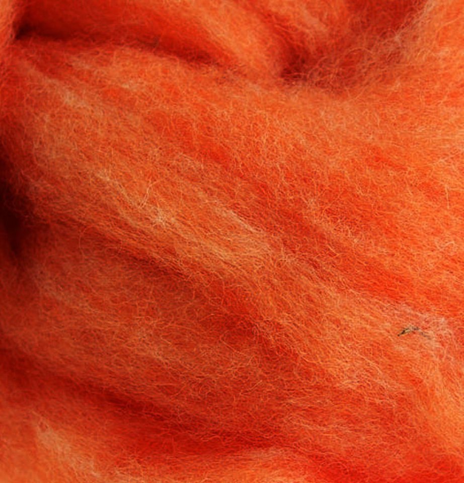 Thumbnail - STYLIT by Lehner Wolle Filzband Flauschige Märchenwolllunte 10m Orange Bastelmaterial