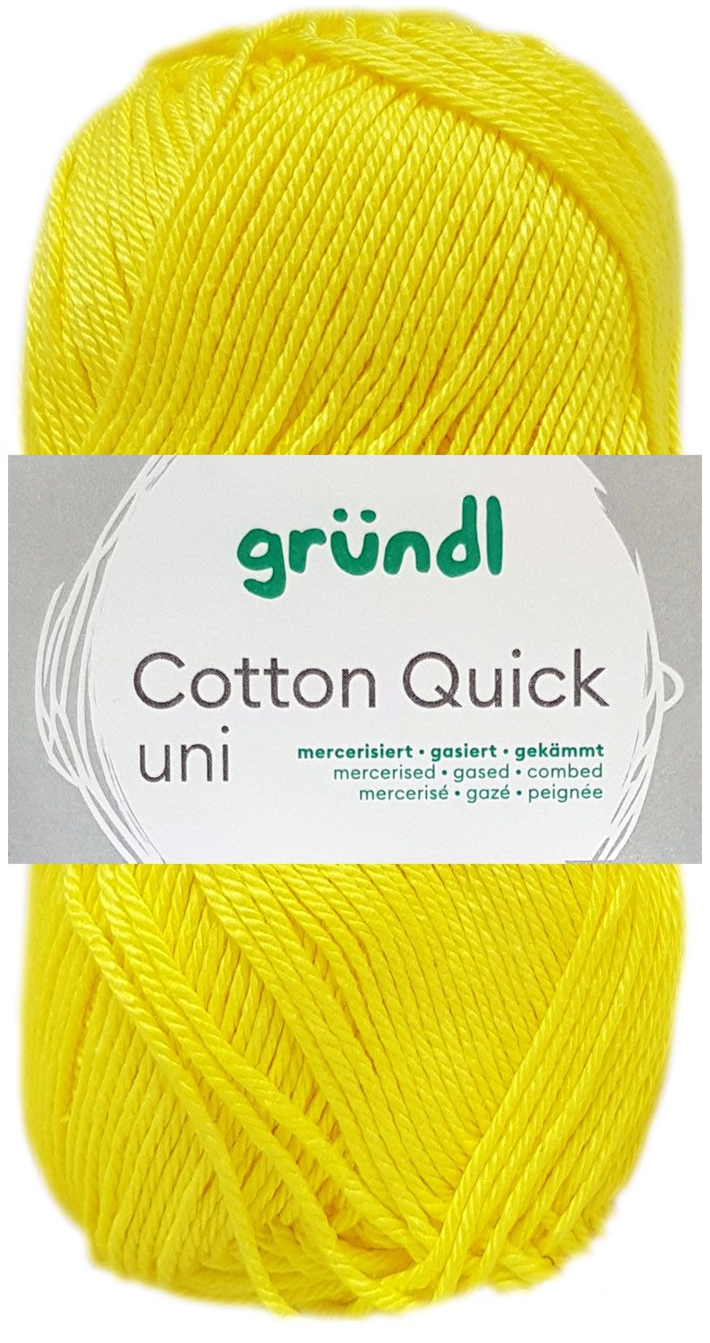 Gründl 50 Gramm Gründl Cotton Quick Uni Farbauswahl Häkelwolle