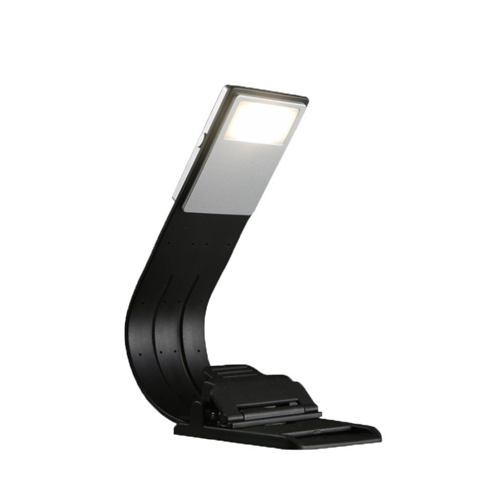 GelldG LED Leselampe Leselampe Klemme, Buchlampe, 3 Helligkeitsstufen, USB Wiederaufladbar