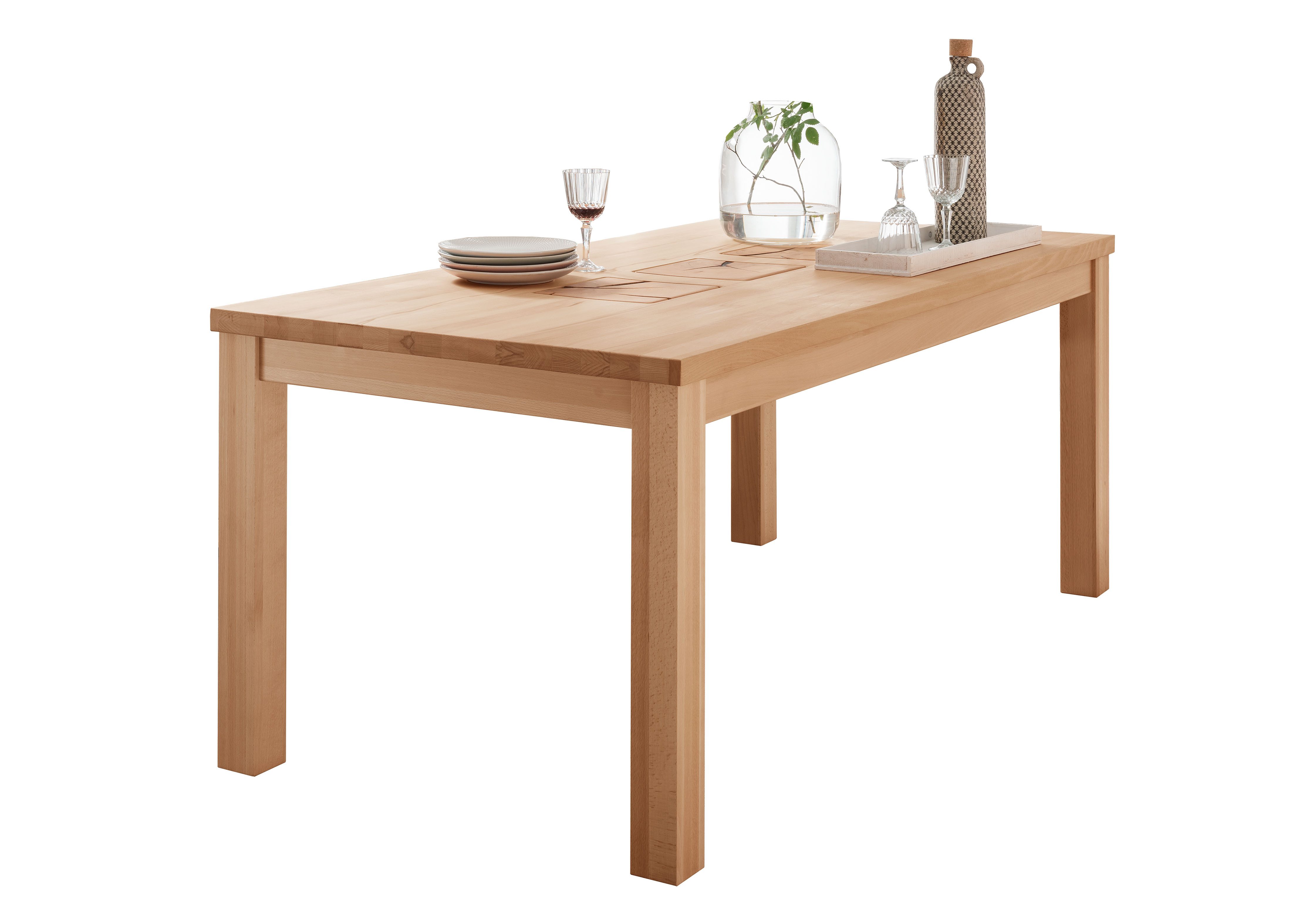Woodroom Esstisch Tartu (Kernbuche geölt), Tisch, Wohnzimmertisch, Holztisch, 3 Längen (160/180/200)