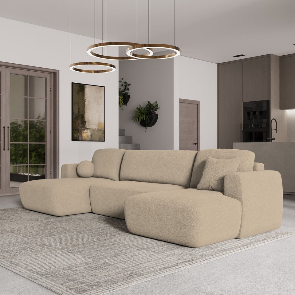 Sentum Masseno Ecksofa SENTUM mit Schlaffunktion U-Form, Sofa mit Bettkasten ...