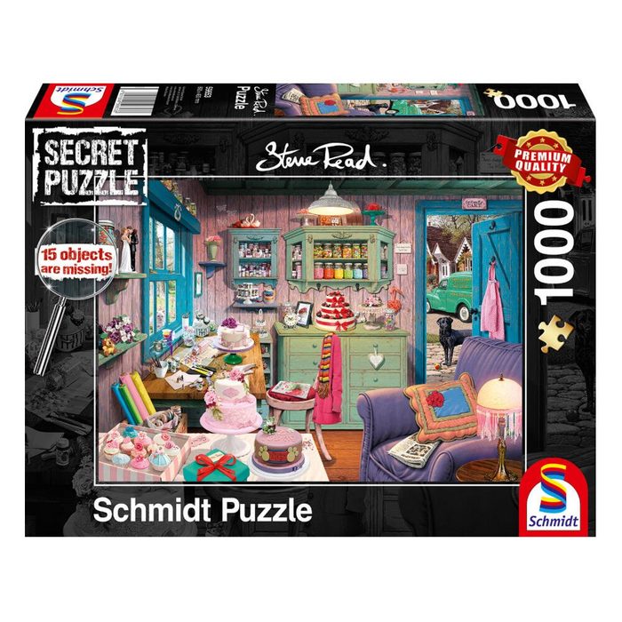 Schmidt Spiele Puzzle Großmutters Stube - Secret Puzzle 1000 Puzzleteile