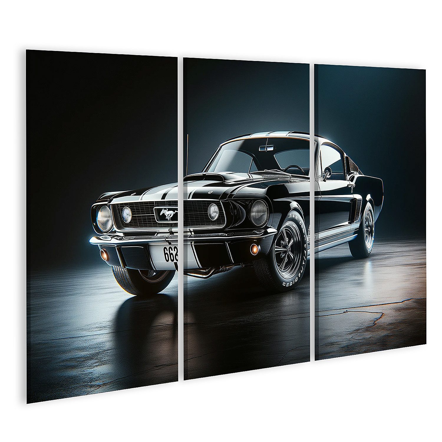 islandburner Leinwandbild Klassisches Muscle-Car schlankes Design günstig online kaufen