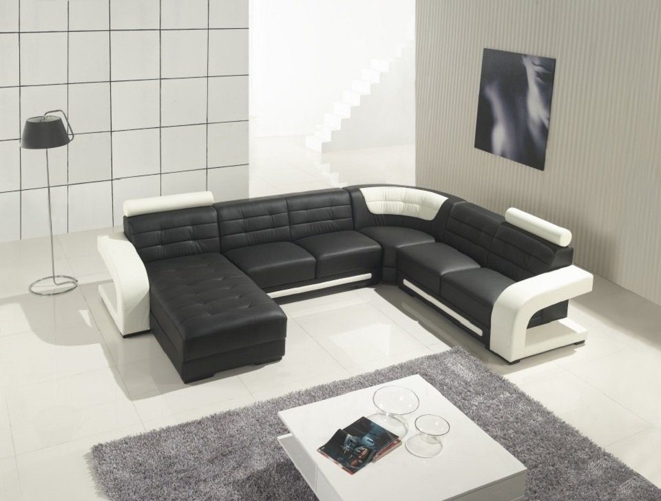 JVmoebel Ecksofa Wohnlandschaft Eckcouch Eck U Form Sofa Ecksofa Couch Polster, Made in Europe