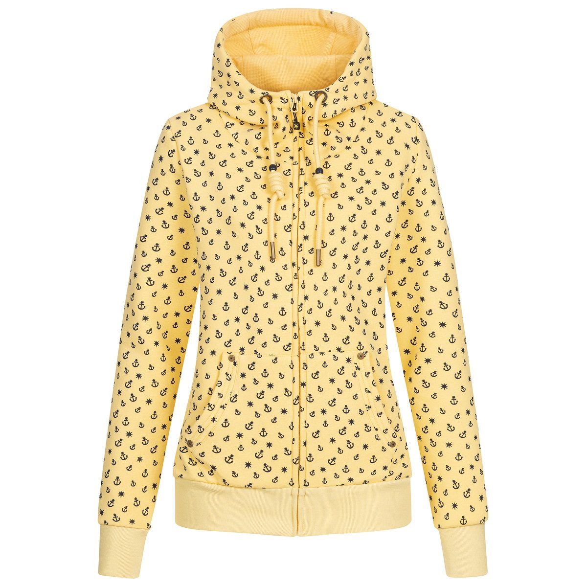 ankerglut Fleecejacke Ankerglut Freundschaft Damen Sweatshirt Jacke günstig online kaufen