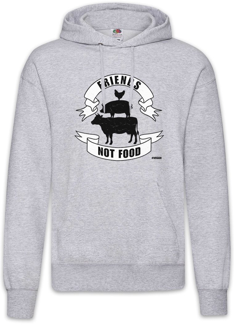 Urban Backwoods Hoodie Friends Not Food Animals Herren Hoodie Veganer Speziesismus Vegan (1-tlg) Vegetarier Tierschutz Buddies Homies