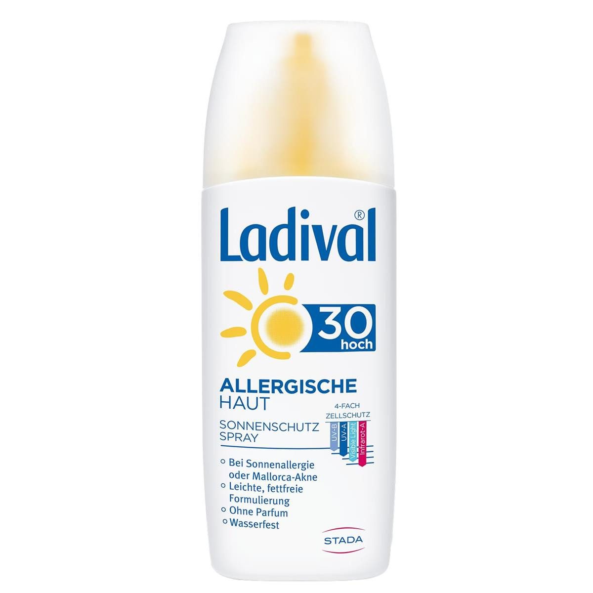 Sonnenschutzcreme Ladival Allergische Haut Sonnencreme Spray LSF 30 – Parfümfreies