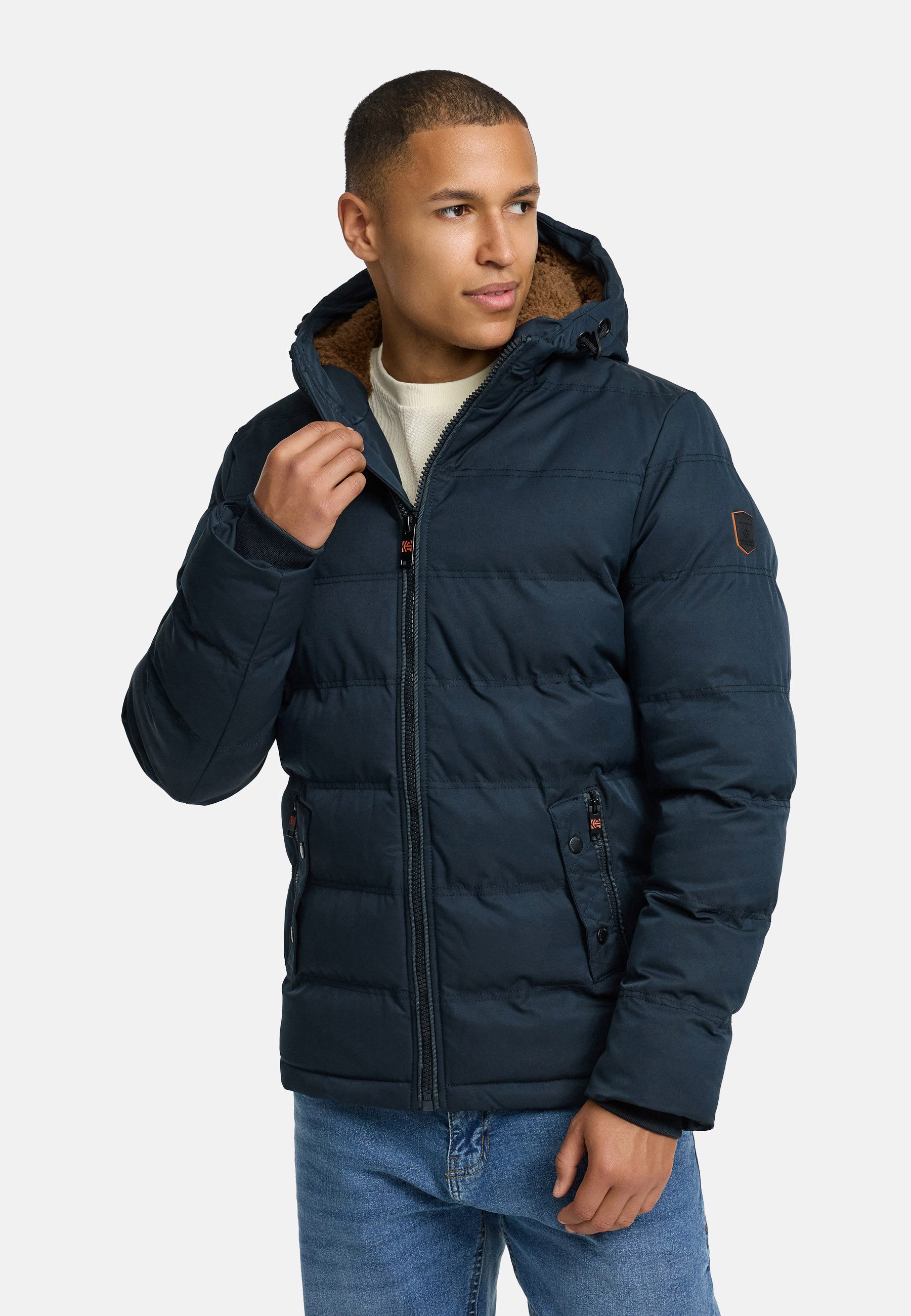 Indicode Steppjacke Herren Nemos Herrenjacke Daunen-Optik