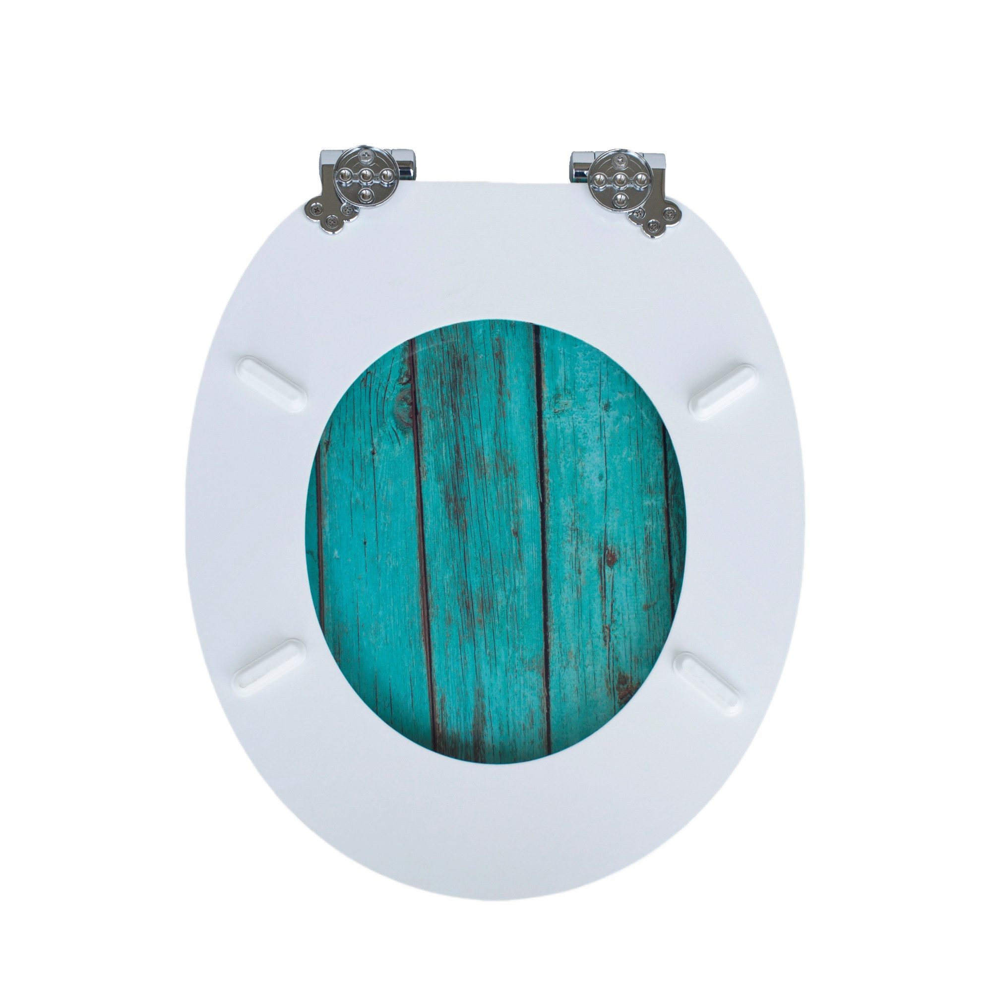 SINOBATH WC-Sitz WC-Sitz mit Absenkautomatik,MDF Holzkern,Toilettensitz