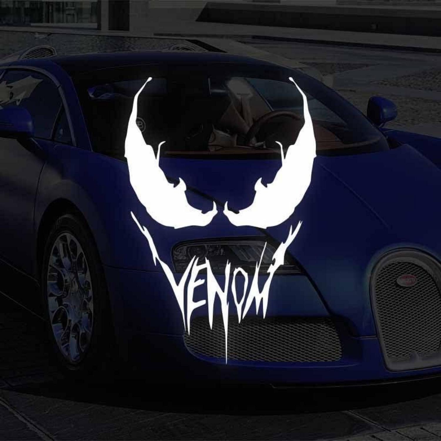 LuxusKollektion Reflektor-Aufkleber Aufkleber reflektierend wasserdicht 25 cm Motorradhelm Auto Skateboard