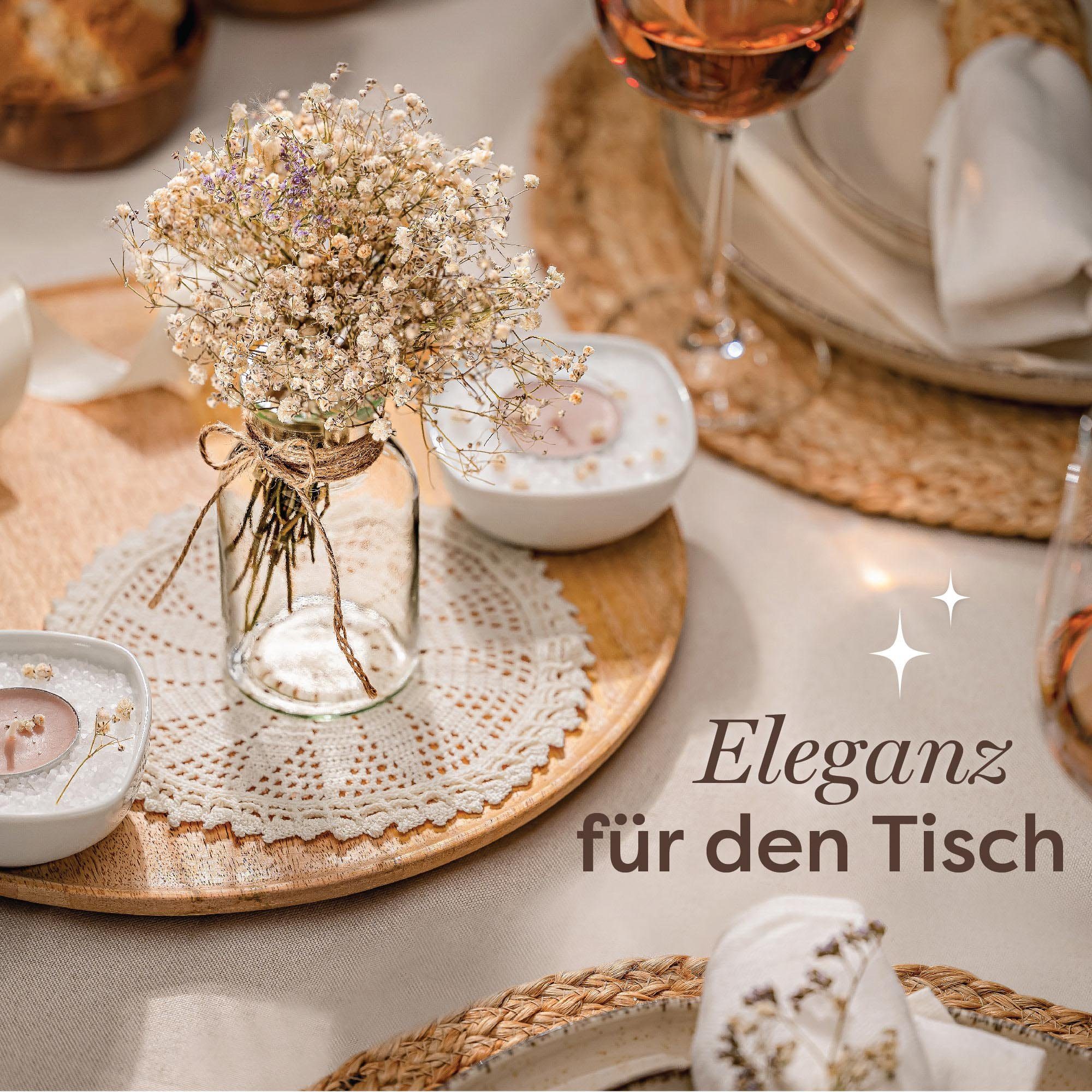 Praknu Tischvase 12 Mini Glasvasen - 10 cm hoch - Inklusive Juteschnur - Vi günstig online kaufen